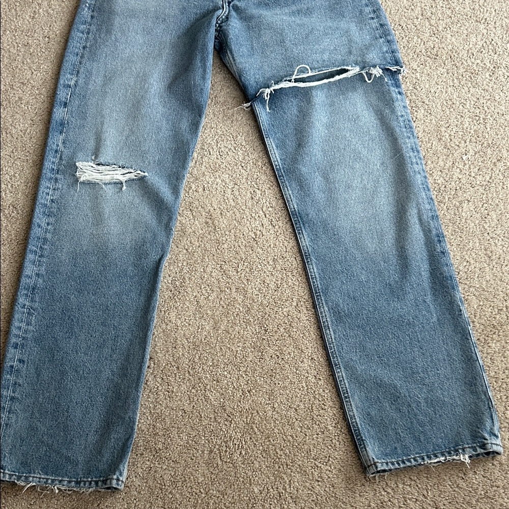 NWT AGOLDE Amryn Boyfriend Jeans in Release. Size 27. - Picture 12 of 16